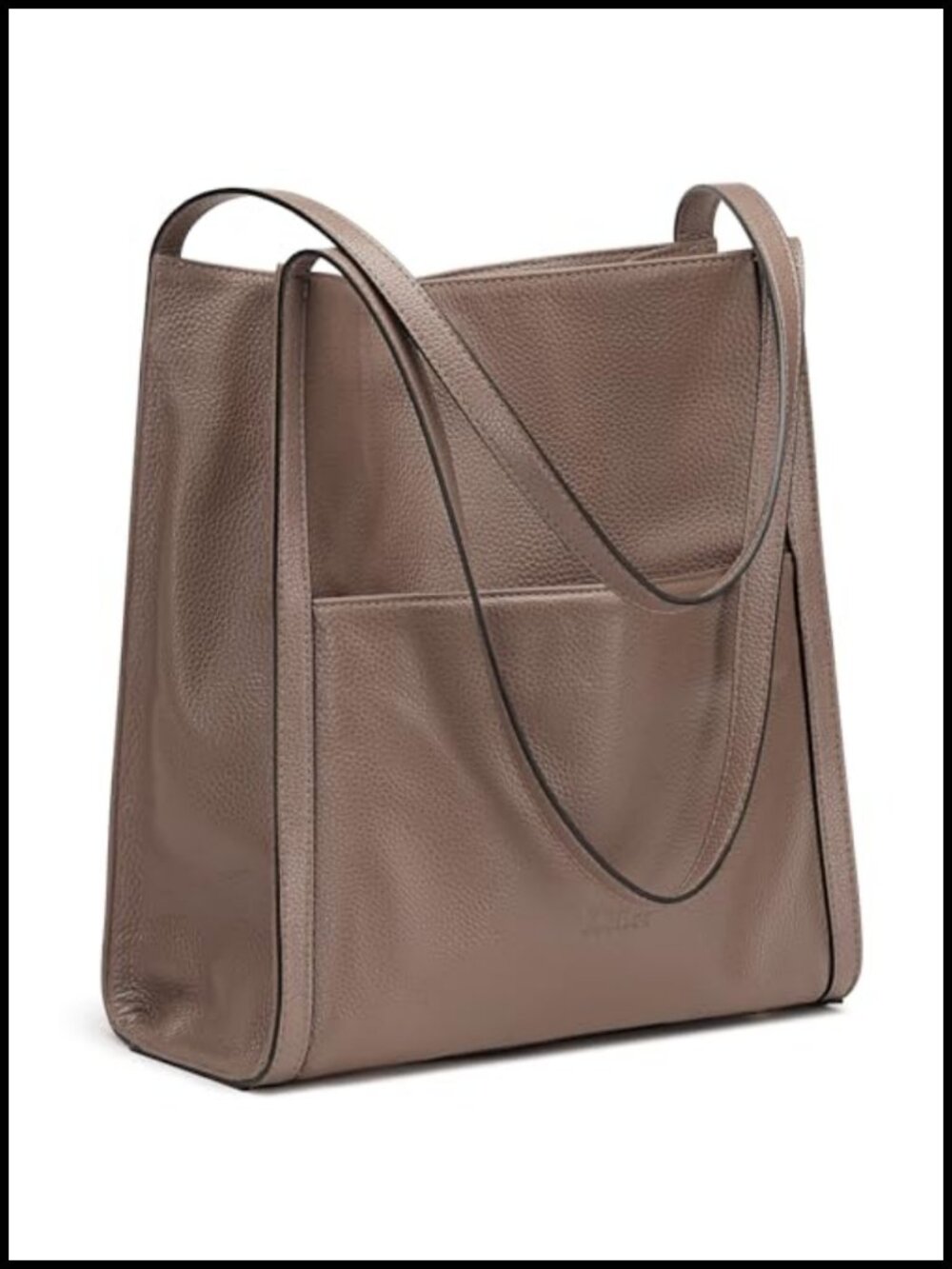 Top Grain Pebbled Cowhide Leather Tote Bag Medium Shoulder Handbag